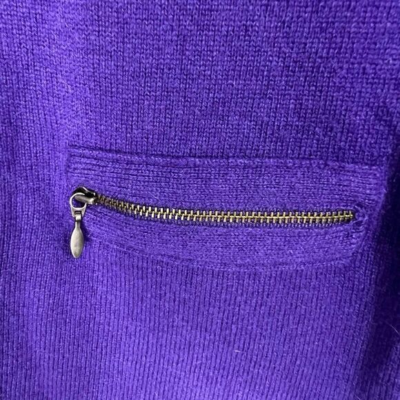 Fenn Wright‎ Manson Purple 2 Ply Cashmere Crew Neck Pullover Sweater Size XS - Picture 4 of 10
